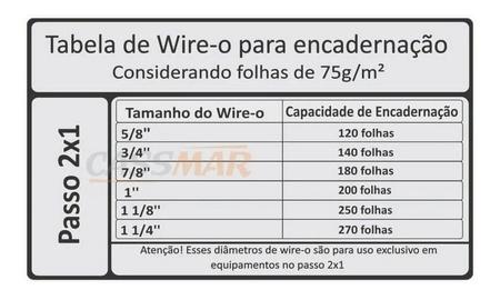 Imagem de Wire-o para Encadernação 3x1 A4 Preto 5/16 para 50fls 100un