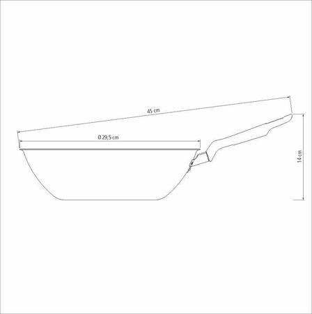 Imagem de Wok Loreto Alum. Antiad. Grafite 28 cm 3,6 L Tramontina