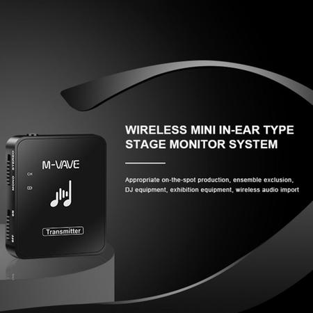 Imagem de WP-10 fones de ouvido monitores 2.4G sem fio recarregável Transmi