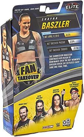 Imagem de WWE Shayna Baszler Fan TakeOver 6-in/15.24-cm Elite Action Figure with Fan-voted Gear &amp Accessories, 6-in/15.24-cm Posable Collectible Gift for WWE Fans Ages 8 Years Old &amp Up Amazon Exclusive