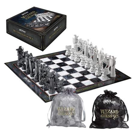 Xadrez Harry Potter Wizard Chess Set The Noble Collection - Jogo de Dominó,  Dama e Xadrez - Magazine Luiza