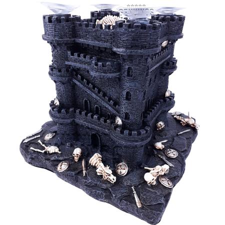 Xadrez Temático Medieval Tabuleiro Castelo 32 Prata Vidro