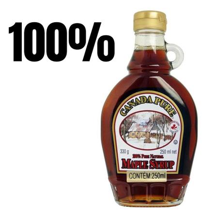 Xarope Bordo 100 Por Cento Pure Maple Syrup 250ml