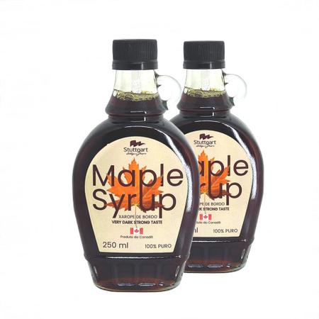Kit com 5 Xarope de Bordo Maple Syrup da Taste & Co 250ml em