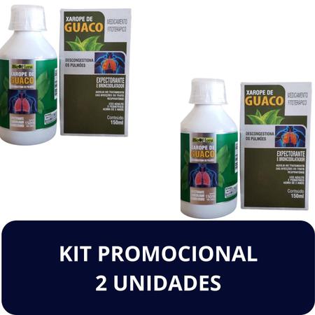 Xarope de Guaco Bio Flora Expectorante e Broncodilatador Frasco 150ml Kit  Promocional 48 Unidades - Medicamentos - Magazine Luiza