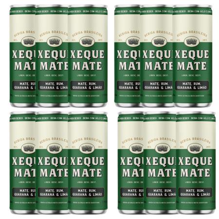 Bebida Xeque Mate.rum Limão Mate E Guaraná. 12latas De 355ml