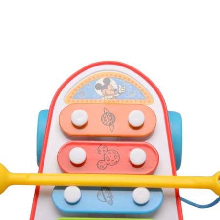 Imagem de Xilofone Educativo Foguete com 8 teclas Mickey Disney Baby