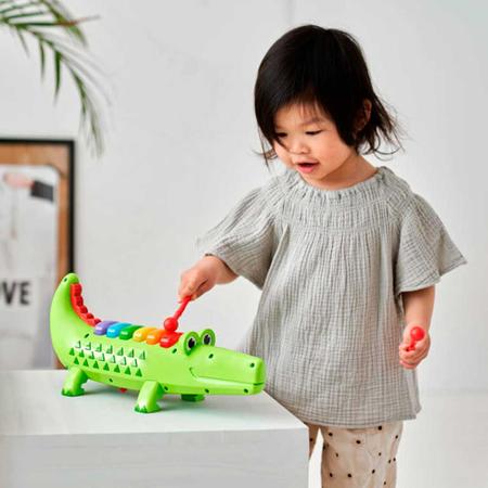 Imagem de Xilofone Infantil Musical - Fisher-Price - Crocodilo - Fun Divirta-se