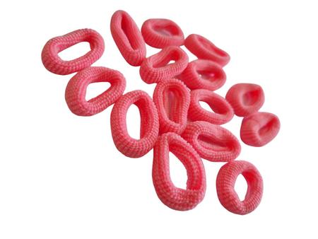 Imagem de Xuxinha de cabelo rosa chiclete pacote com 300 unidades