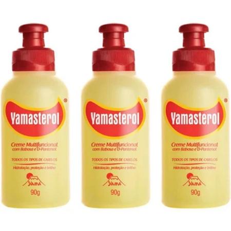 Imagem de Yamasterol Babosa Creme p/ Cabelo 90g (Kit C/03)