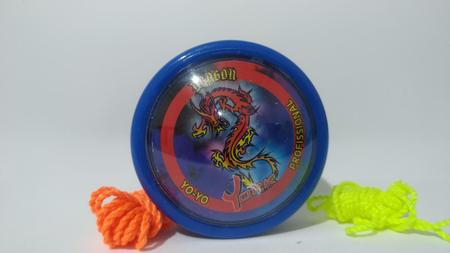 Imagem de Yoyo (yo-yo, ioio)York Profissional Dragon Azul Eixo de Madeira
