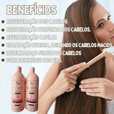 Imagem de Zap Kit Shampoo E Condicionador Rosa Mosqueta E Ceramidas 1l