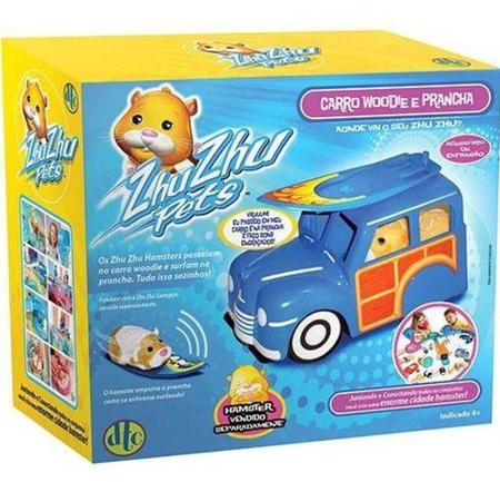 Zhu Zhu Pets- Carro Woodie e Prancha - DTC Imagem de Zhu Zhu Pets- Carro Woodie e Prancha