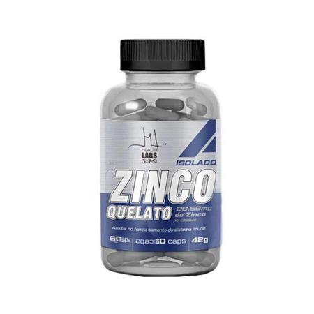 Zinco Isolado Quelato 60caps (29,59mg/por caps) -Health Labs Imagem de Zinco Isolado Quelato 60caps (29,59mg/por caps) -Health Labs
