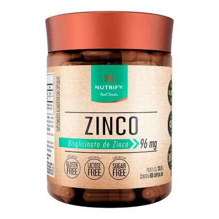 Zinco Nutrify 60 Cápsulas Imagem de Zinco Nutrify 60 Cápsulas
