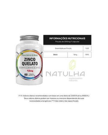 Zinco Quelato Bisglicinato 60 Cápsulas Flora Nativa - fFlora nativa Imagem de Zinco Quelato Bisglicinato 60 Cápsulas Flora Nativa