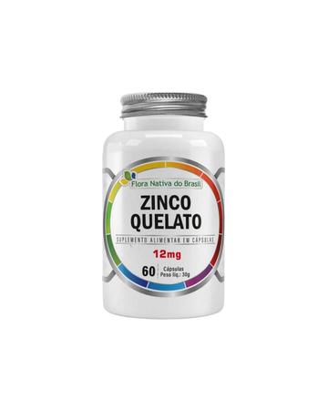 Zinco Quelato Bisglicinato 60 Cápsulas Flora Nativa - fFlora nativa Imagem de Zinco Quelato Bisglicinato 60 Cápsulas Flora Nativa