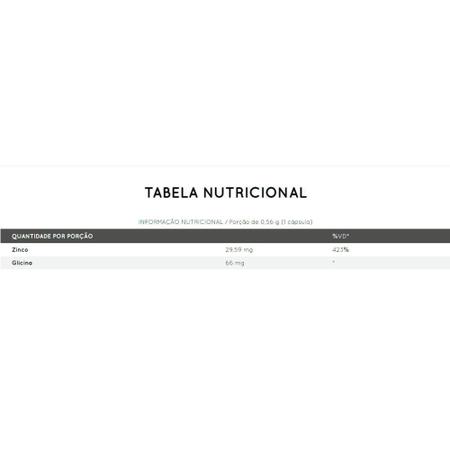 Zinco quelato bisglicinato nutrify 60 capsulas Imagem de Zinco quelato bisglicinato nutrify 60 capsulas