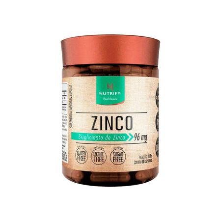 Zinco quelato bisglicinato nutrify 60 capsulas Imagem de Zinco quelato bisglicinato nutrify 60 capsulas