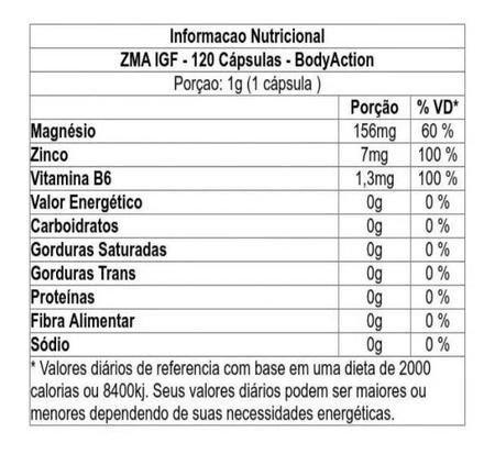 Imagem de Zma 120 Caps Body Action + Vitamina C 120 Caps Growth