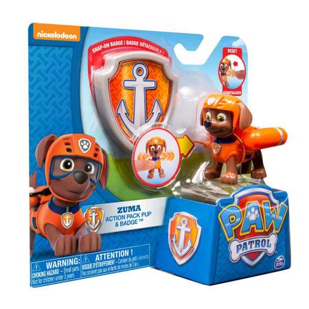 Imagem de Zuma Com Distintivo Action Pack Pup & Badge Patrulha Canina Paw Patrol SUNNY 1301