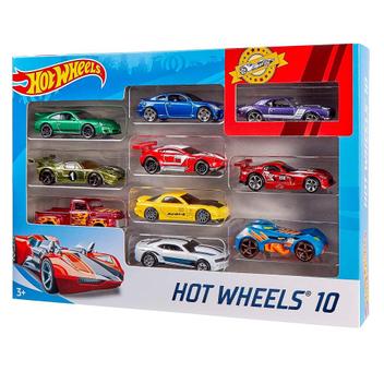 10 Carrinhos Hot Wheels Sortidos 54886 - Mattel - Carrinhos de