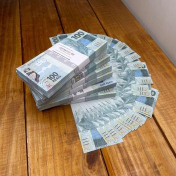 100 notas cenograficas de 100 reais s/valor (lagunnas) - Brincadeiras ...