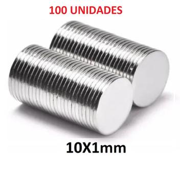 Kit 10 Imã Neodímio Disco Magnético N35 8 X 1,5 Mm Super Forte Potente Redondo All Tech - Foto 11
