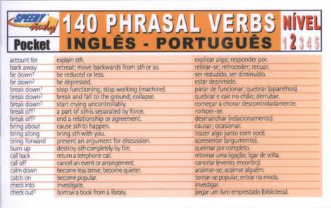 Phrasal Verbs, Inglês