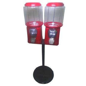 2 Maquinas De Bolinha Pula Pula Chicletes + Pedestal Duplo - Importado ...