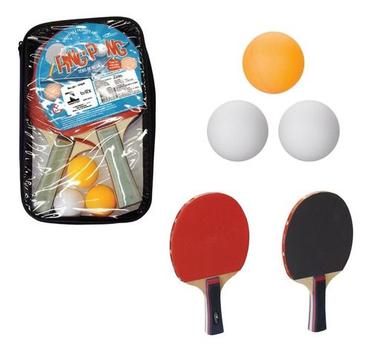 Kit 2 Raquete Tenis De Mesa Ping Pong Profissional + 3 Bola - BRA SPORT -  Kit Ping Pong - Magazine Luiza