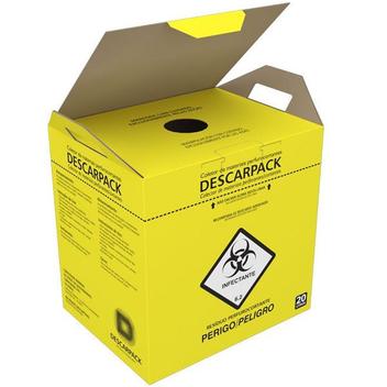20 Caixa Coletora 20L Perfurocortante Agulha Descarpack