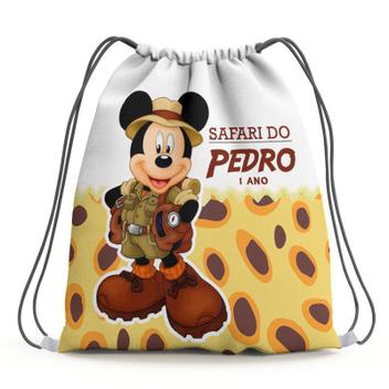 safari drawstring bolsa