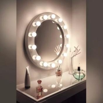 3 Lâmpadas Bolinha 1w Led Mini Bulbo Bocal E27 para Camarim Espelho ...