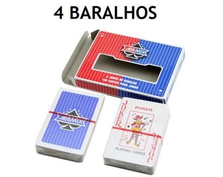 Baralho Black Detalhes Vermelho Poker Truco Mágica 54 Cartas : :  Brinquedos e Jogos
