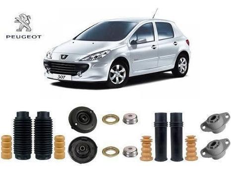 4 Kit Batente Cubo Dianteiro Traseiro Peugeot 307 2006 2007 2008 2009 ...