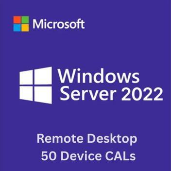50 Device CAL RDS 2022 Microsoft Licenças de Acesso Remoto para Windows ...