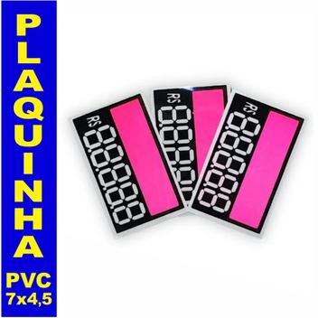 50 Plaquinhas de Pvc Preços 7x4,5 Reutilizável - StarColor - Lacre para ...