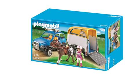 5223 Playmobil - Carro com de Cavalo - Brinquedos de Montar e Desmontar - Magazine Luiza
