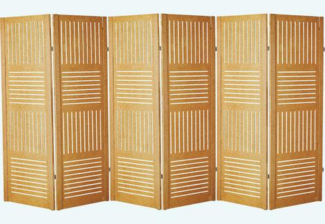 6 Biombo Folhas Ripado Mdf Vertical Horizontal Divisor - JT HOME ...