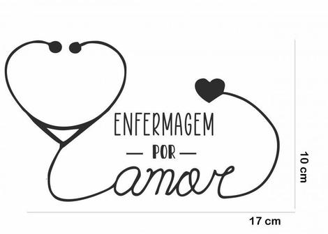 Adesivo De Carro Profissão- Enfermagem Atenção As Medidas - Lojinha Da ...
