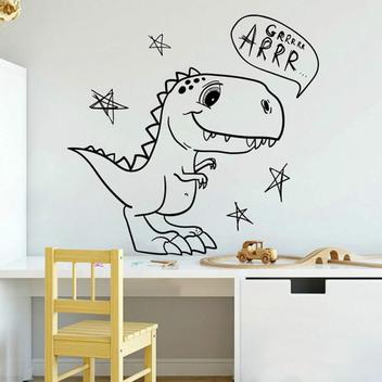 Adesivo De Parede Infantil Desenho Dinossauro Baby-G 75X79Cm - Mix Adesivos  - Adesivo de Parede - Magazine Luiza