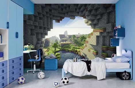 Kit casa arvore minecraft 3d para decoracao