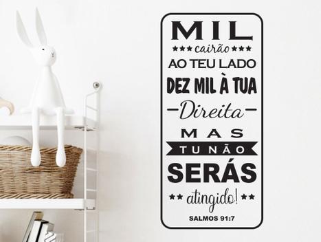 Adesivo autocolante Salmos 91:7