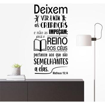 Adesivo decorativo de parede - Jesus - Deixem vir a mim as crianças ...