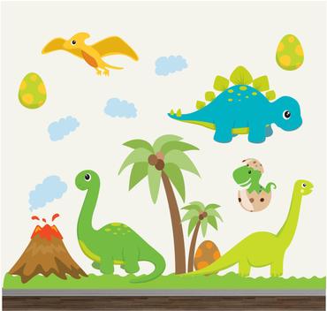 Adesivo Infantil Zoo Safari Dino Dinossauro M06 – Quartinho Decorado