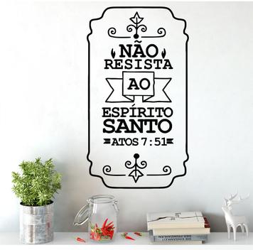 Adesivo de parede frase nao desistir siga em frente