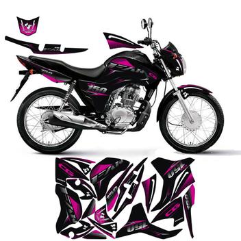 Kit 5 Adesivos Moto Honda Loko É Poko Motoboy Grau Frase Cg