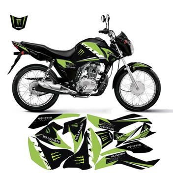 Adesivo personalizado honda fan cg 150 família do grau 2011-2015 premium  plus - OLIGRAPHICS - Adesivo para Moto - Magazine Luiza