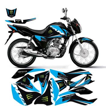 Adesivo personalizado honda fan cg 150 família do grau 2011-2015 premium  plus - OLIGRAPHICS - Adesivo para Moto - Magazine Luiza